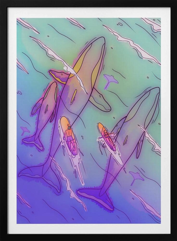 Surfing With the Whales | Poster