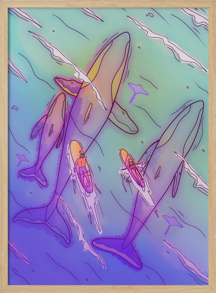 Surfing With the Whales | Poster