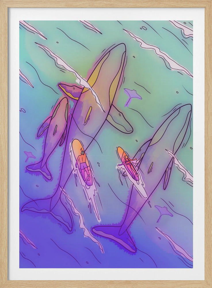 Surfing With the Whales | Poster