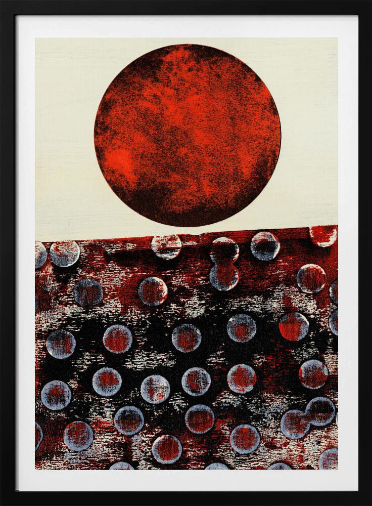 Abstraktes Kunstwerk mit geometrischer Komposition | Poster