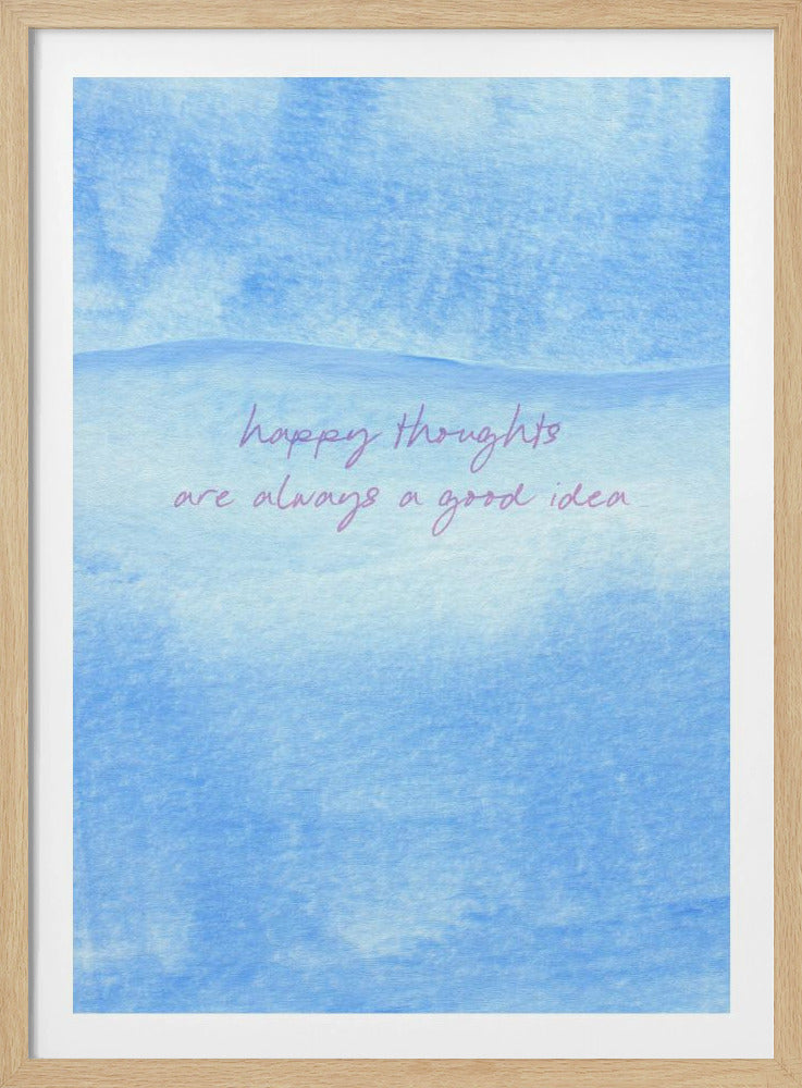 Positive blaue Stimmung | Poster