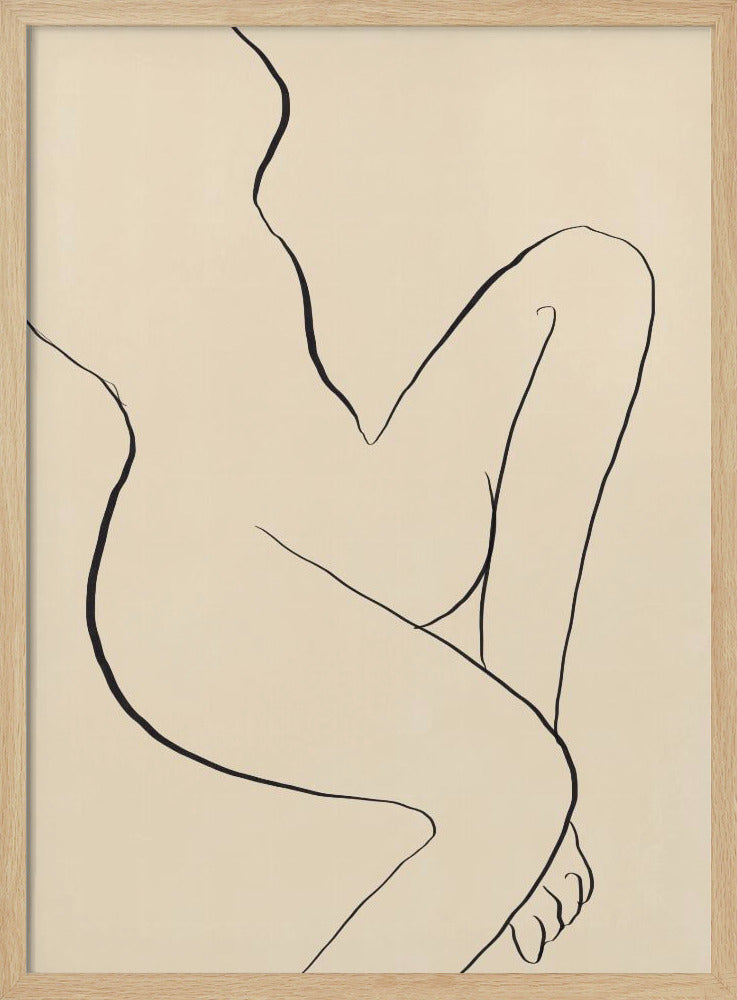 Elegante minimalistische Linienzeichnung | Poster