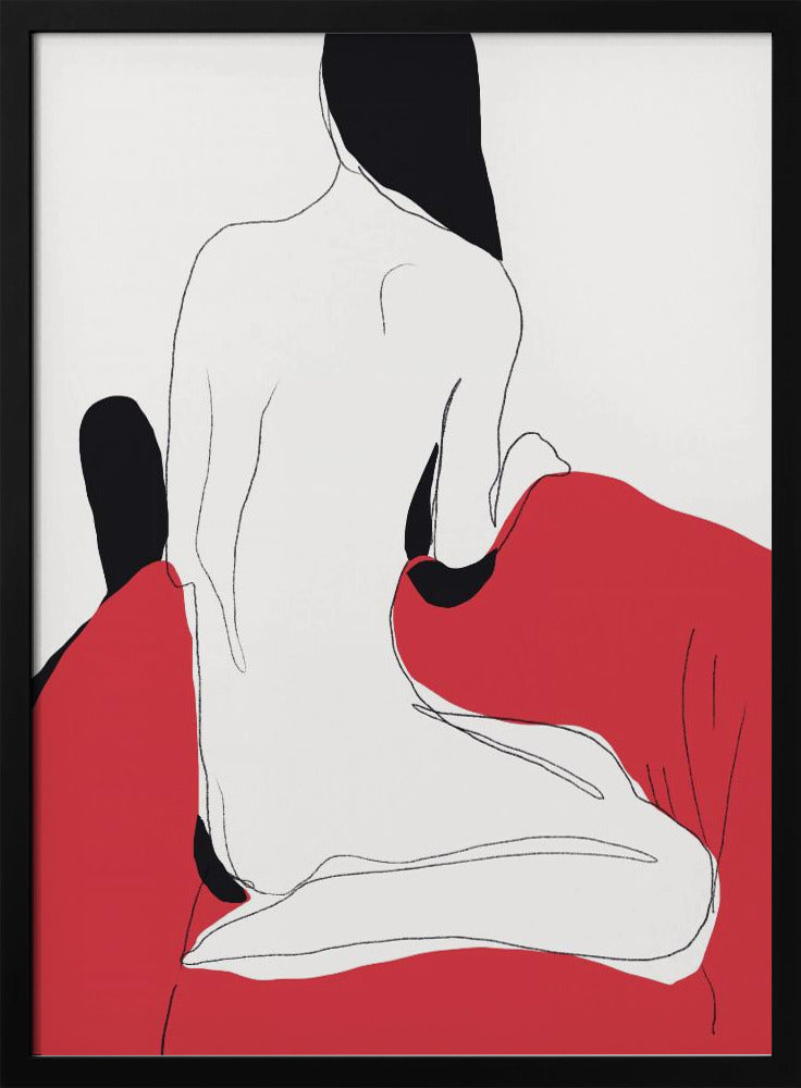 Aktfigur in dynamischer Pose | Poster