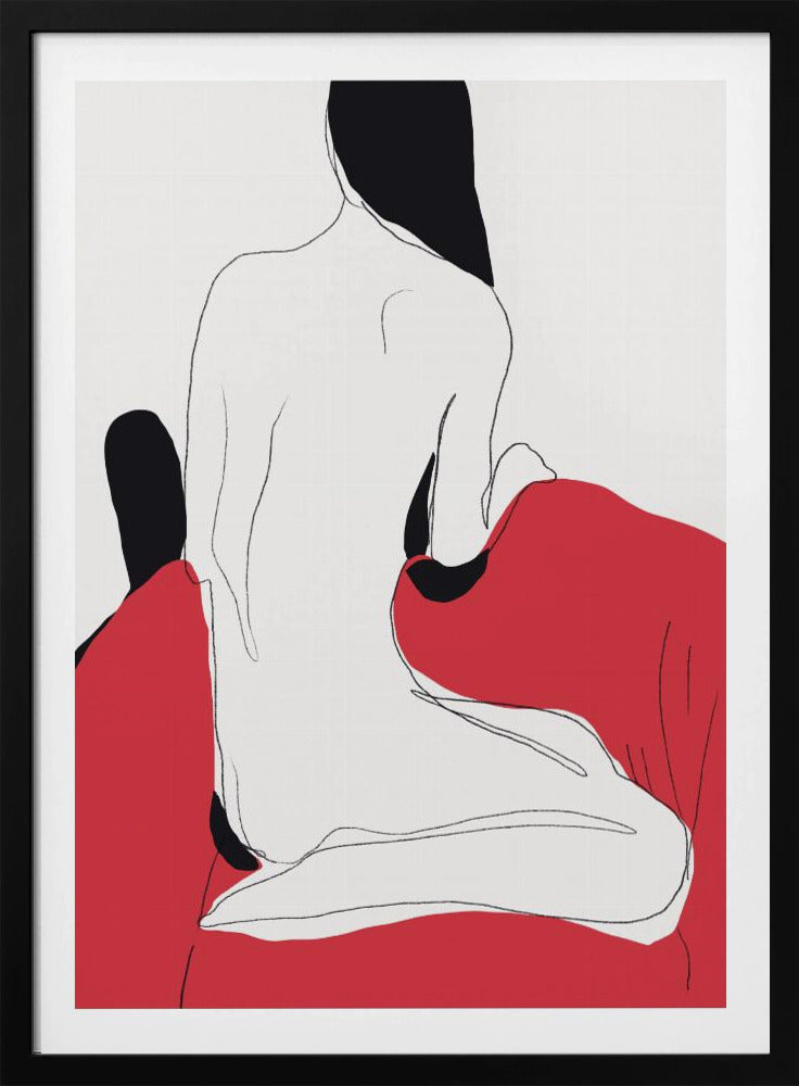 Aktfigur in dynamischer Pose | Poster