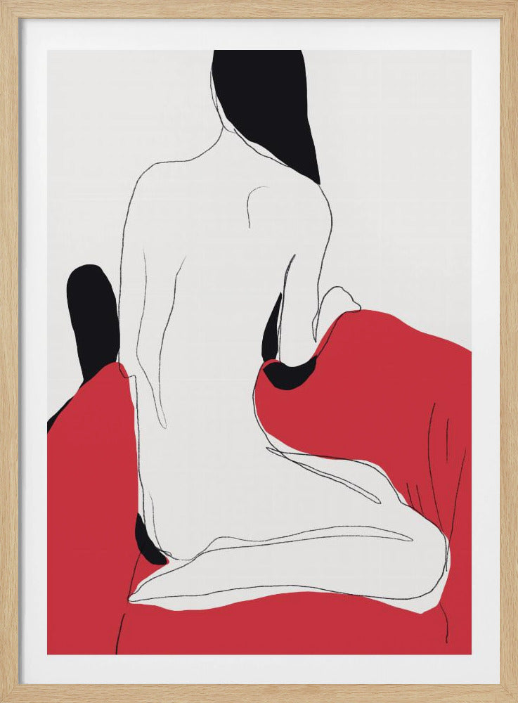 Aktfigur in dynamischer Pose | Poster