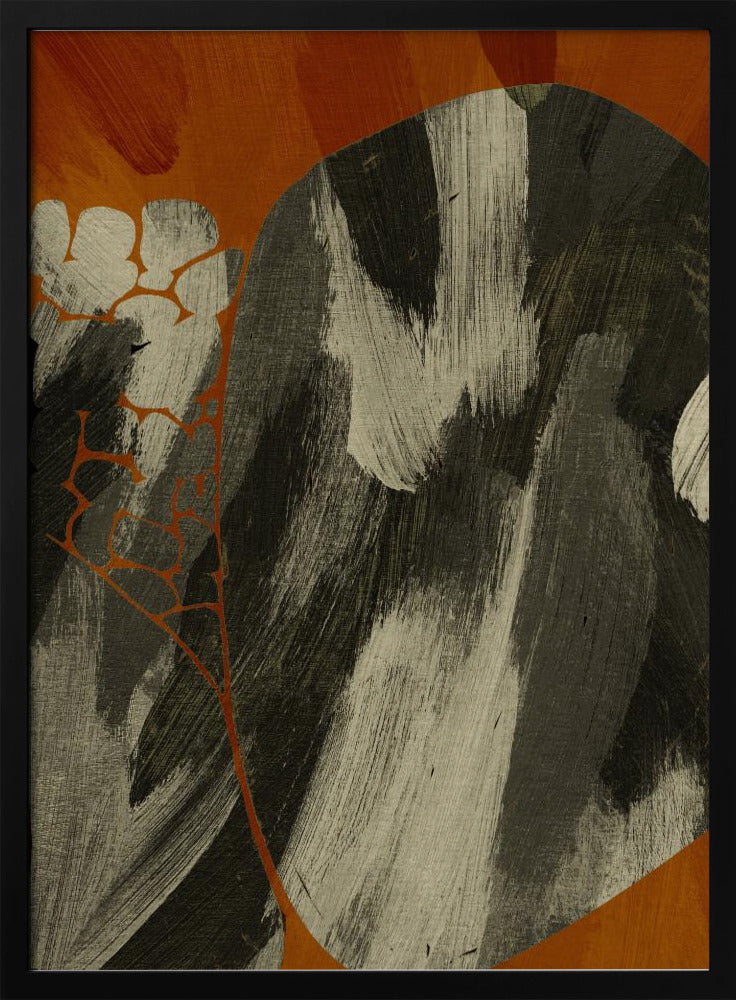 Erdiger abstrakter Fluss | Poster