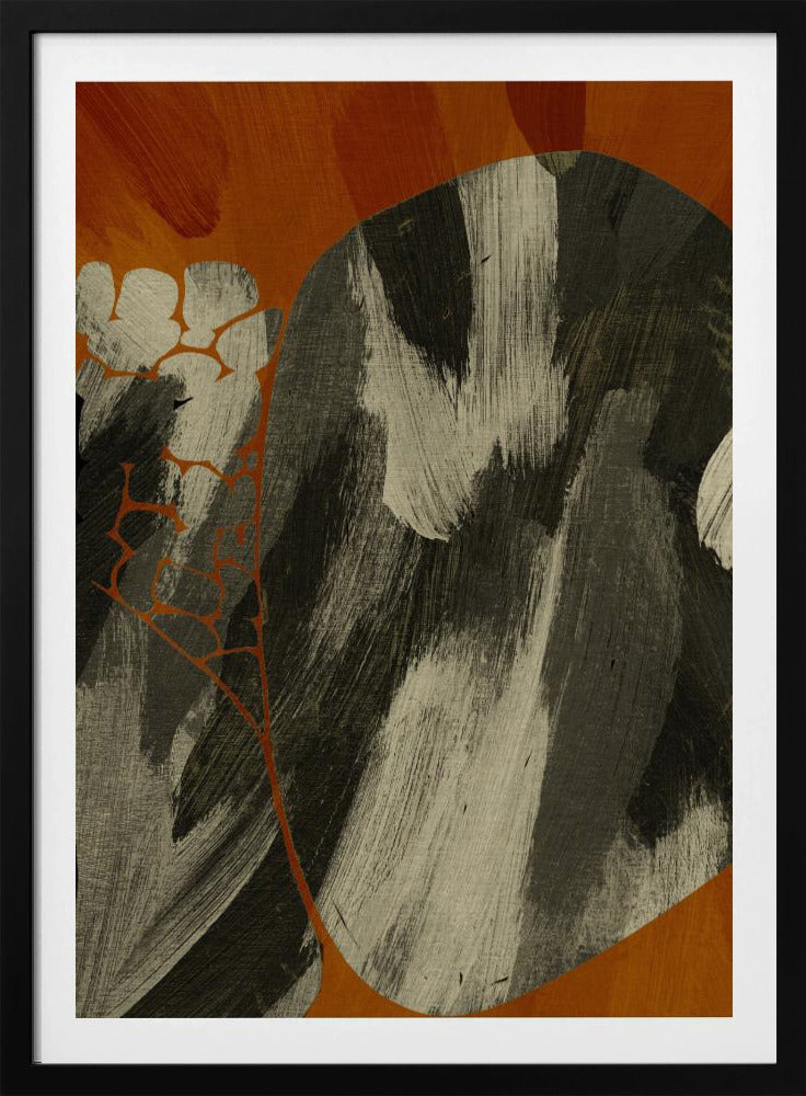 Erdiger abstrakter Fluss | Poster