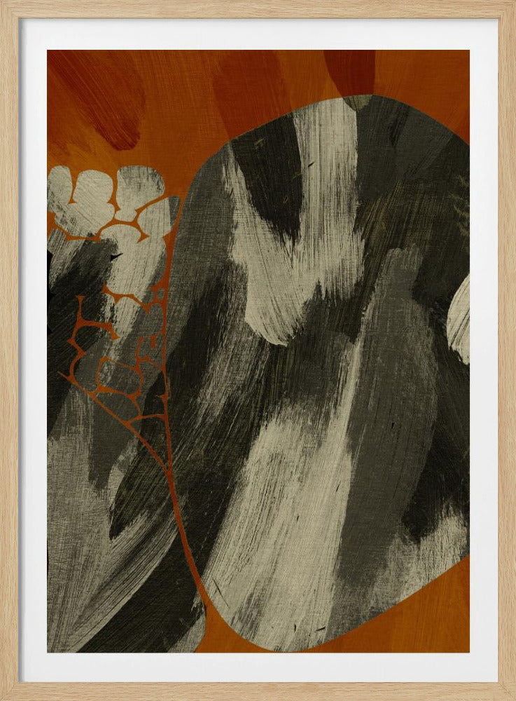 Erdiger abstrakter Fluss | Poster