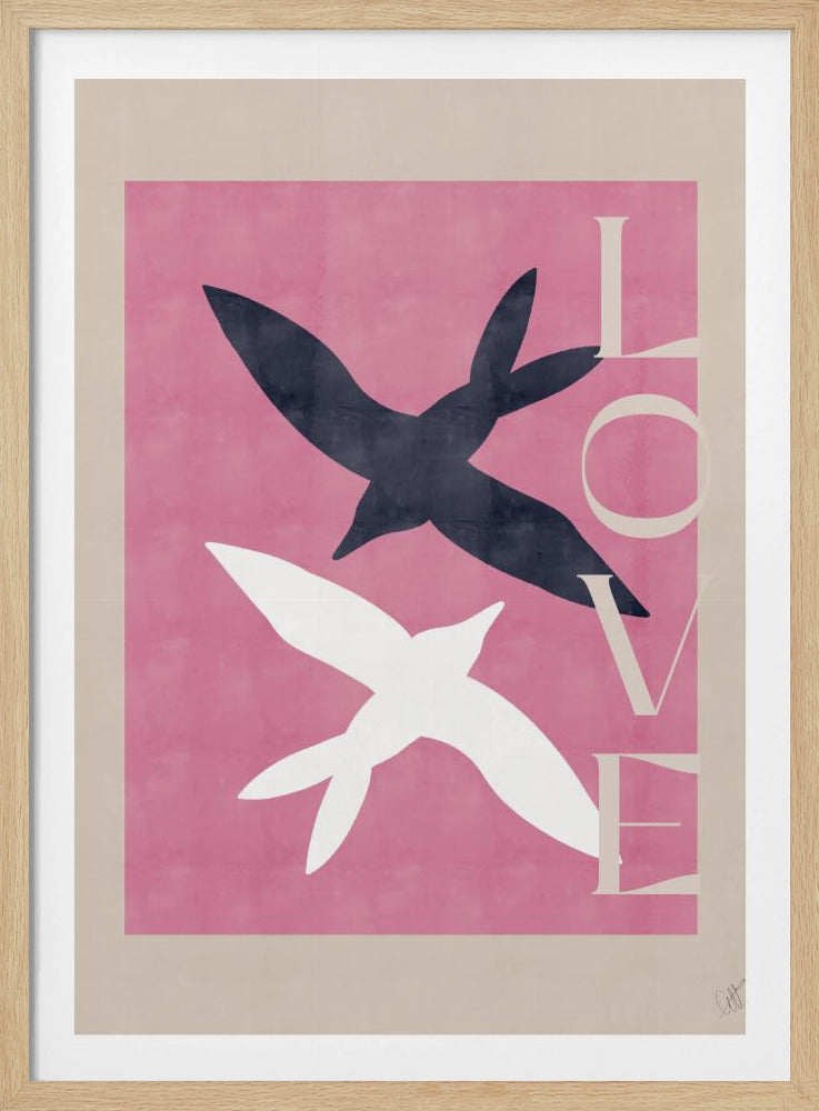 Verliebte Vögel | Poster