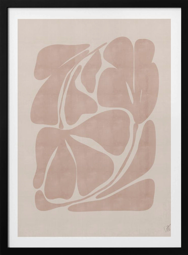 Beige abstrakte Formen | Poster