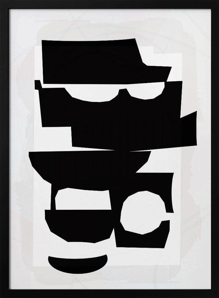 Schwarz-weiße ausgeschnittene Formen 1 | Poster