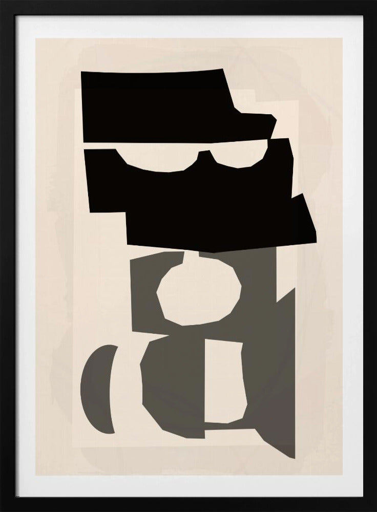 Schwarz-weiße ausgeschnittene Formen 2 | Poster
