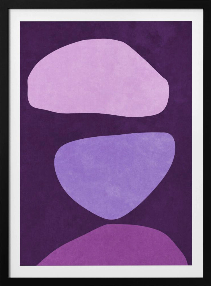 Abstrakte Formen Violett | Poster