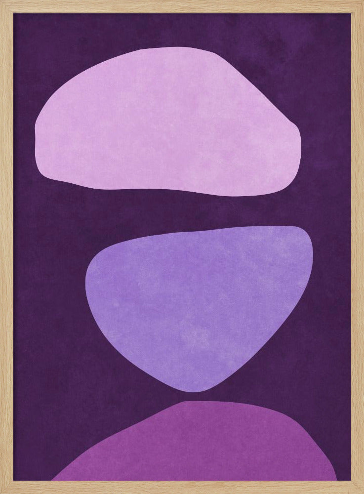 Abstrakte Formen Violett | Poster