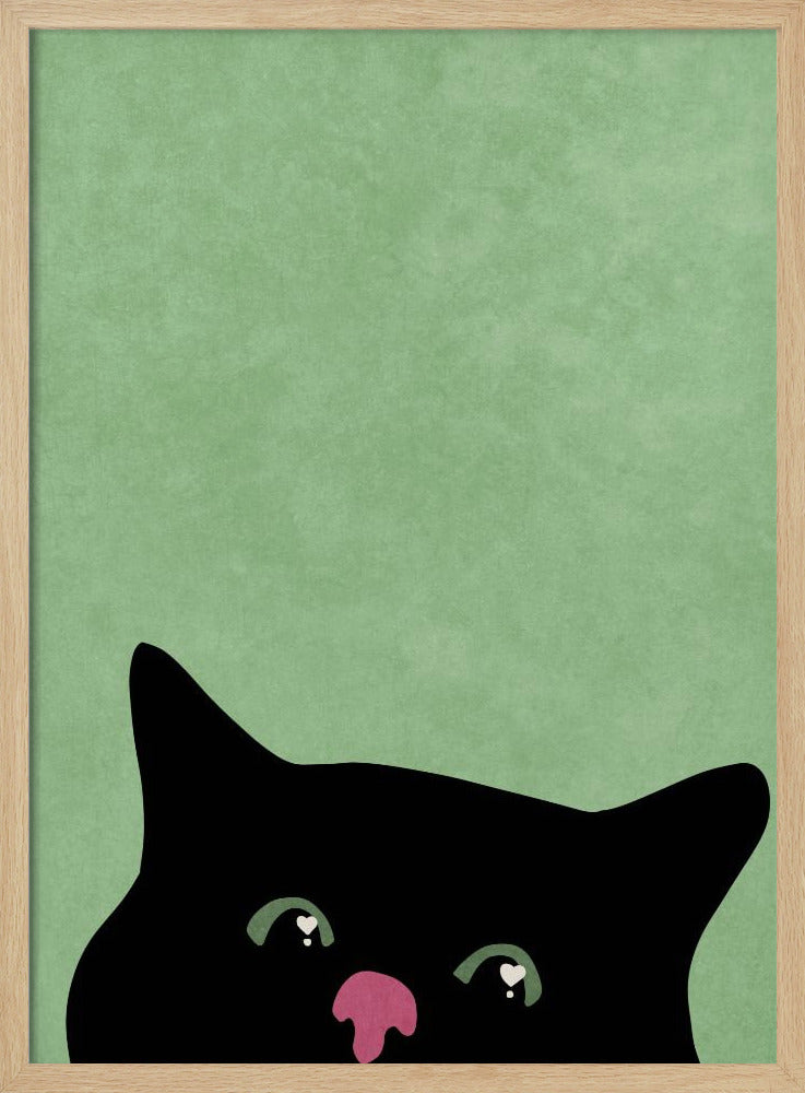 Neugierige Katze | Poster