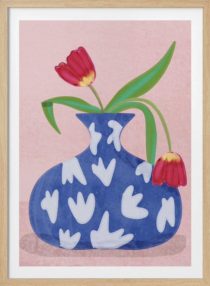 Tulpe in vase | Poster