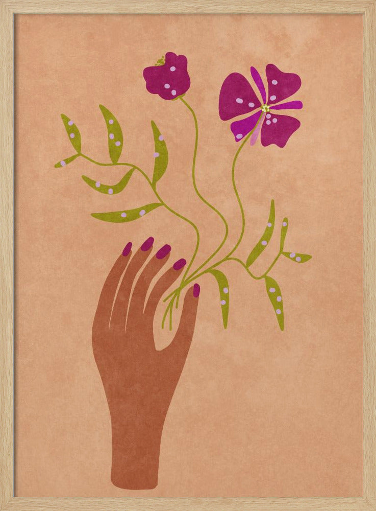 Blume in meiner Hand | Poster