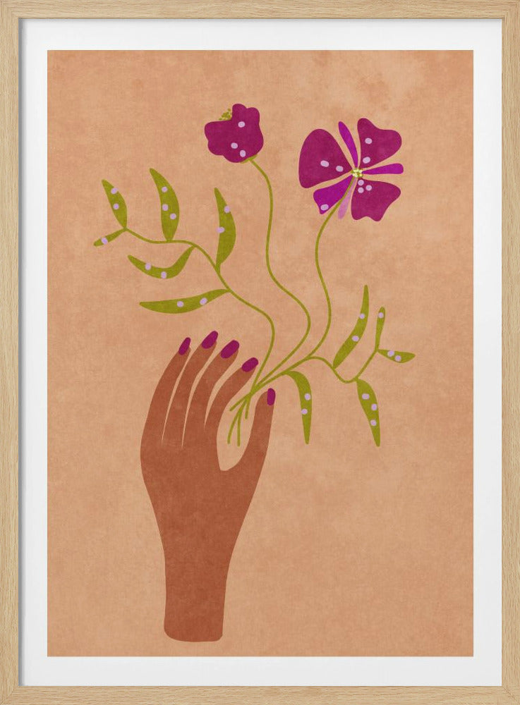 Blume in meiner Hand | Poster