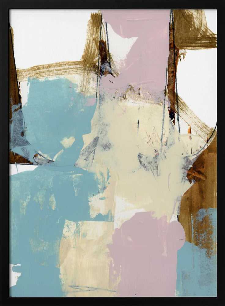 Blau Rosa Düster Abstrakt 1 | Poster