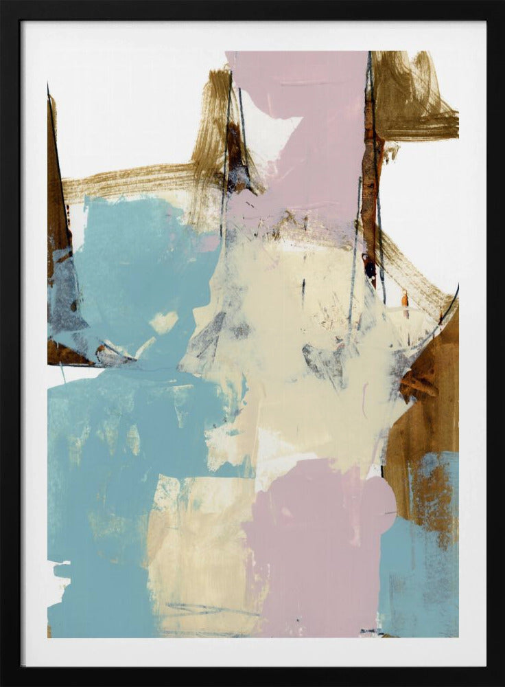 Blau Rosa Düster Abstrakt 1 | Poster