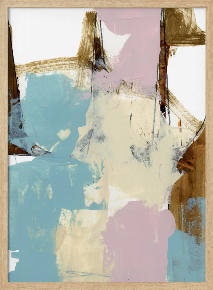 Blau Rosa Düster Abstrakt 1 | Poster