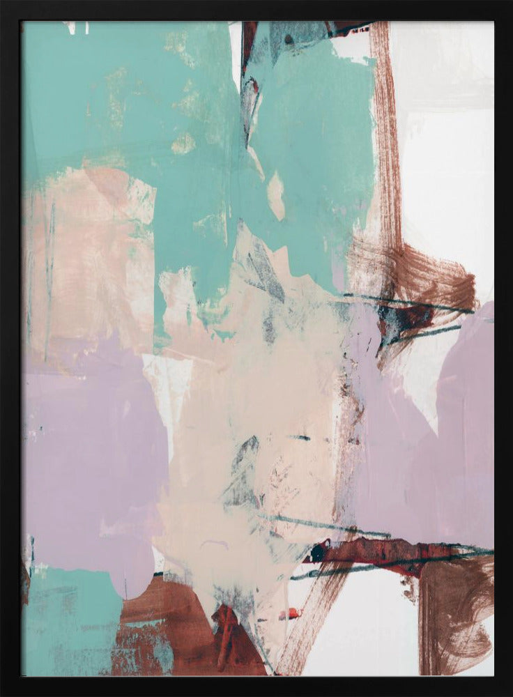 Blau Rosa Düster Abstrakt 2 | Poster
