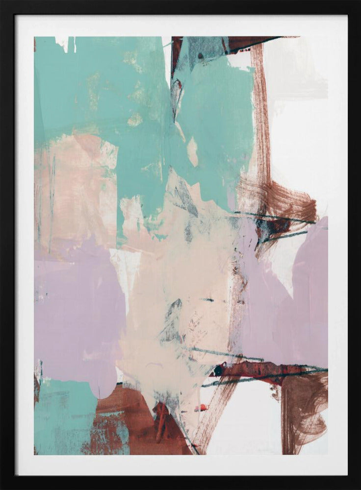 Blau Rosa Düster Abstrakt 2 | Poster