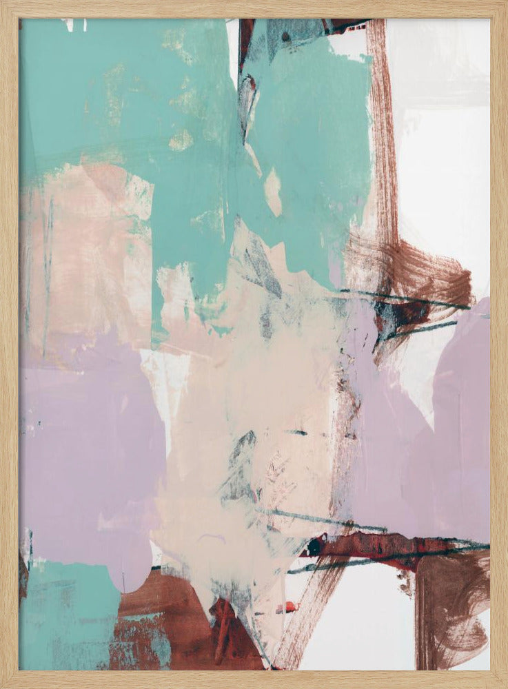 Blau Rosa Düster Abstrakt 2 | Poster