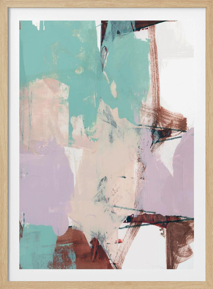 Blau Rosa Düster Abstrakt 2 | Poster