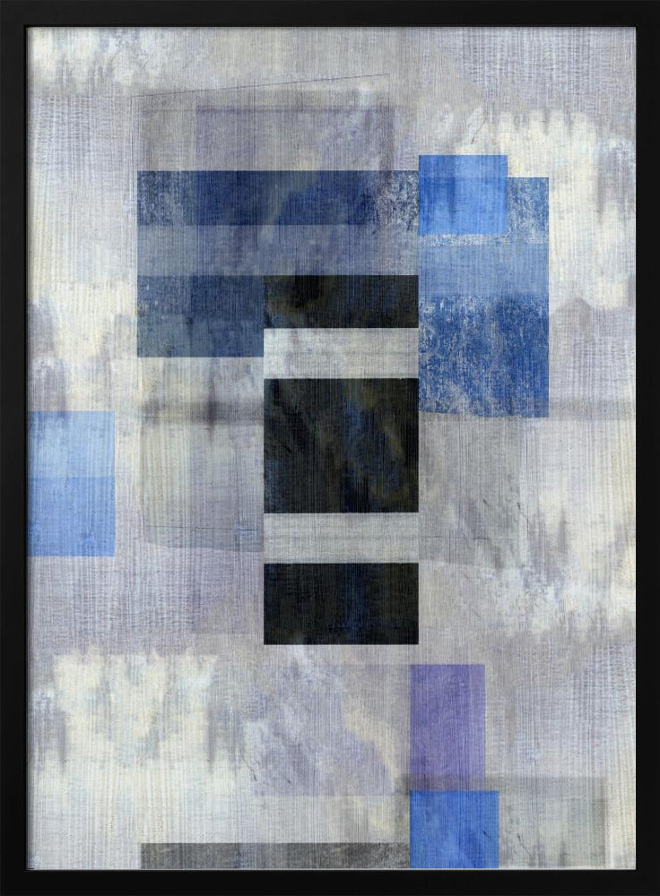 Blaues Kohlenstoff-Abstrakt 2 | Poster