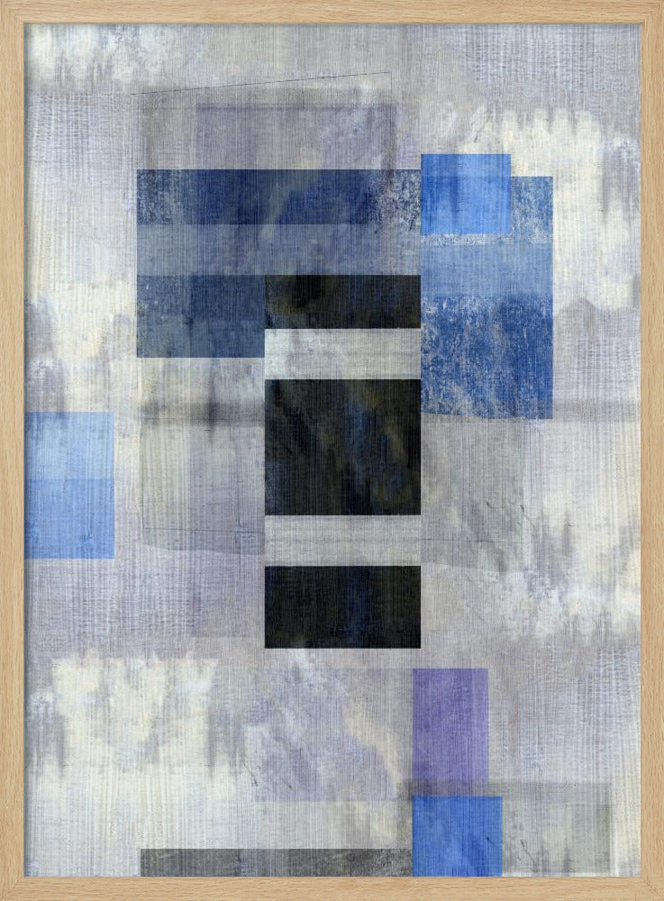 Blaues Kohlenstoff-Abstrakt 2 | Poster