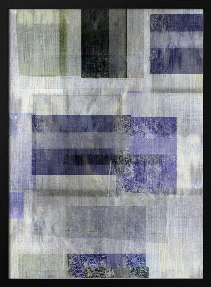 Blaues Kohlenstoff-Abstrakt 1 | Poster