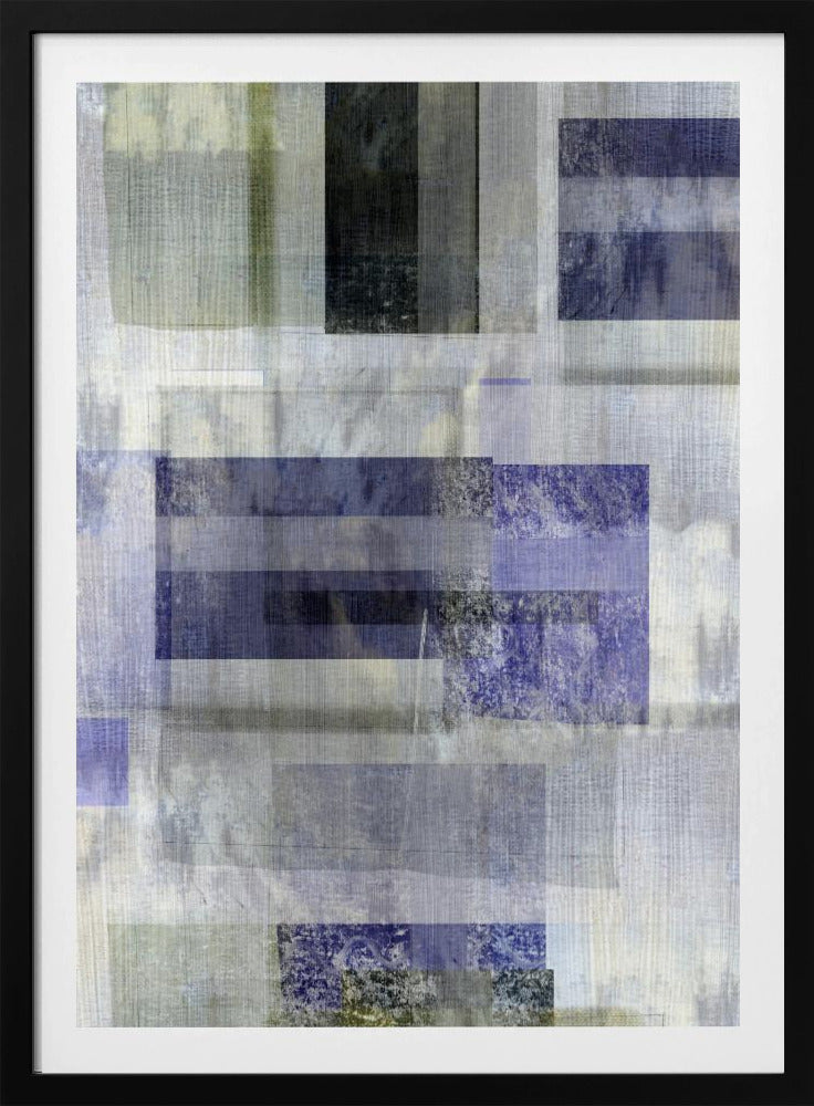Blaues Kohlenstoff-Abstrakt 1 | Poster