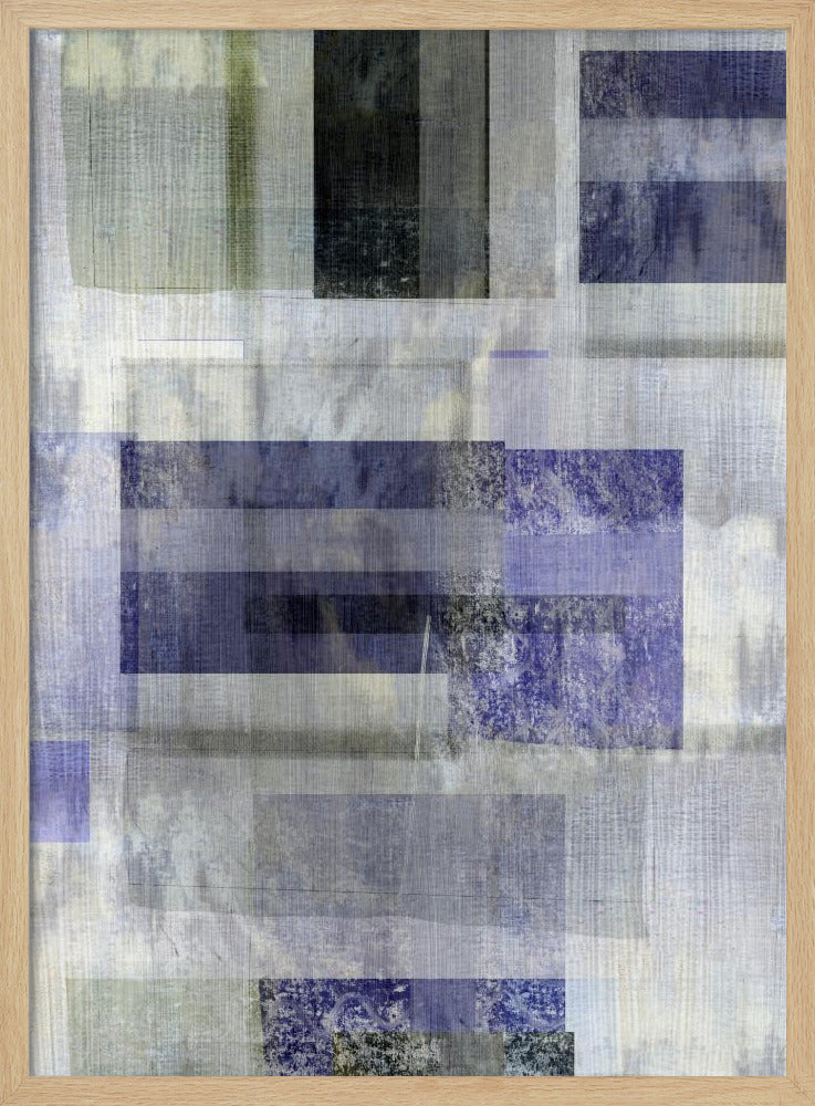 Blaues Kohlenstoff-Abstrakt 1 | Poster
