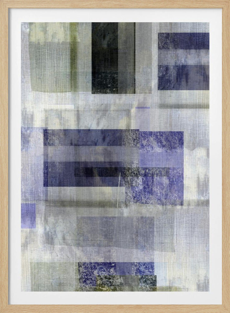 Blaues Kohlenstoff-Abstrakt 1 | Poster