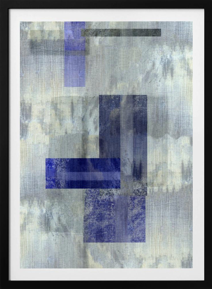 Blaues Kohlenstoff-Abstrakt 3 | Poster