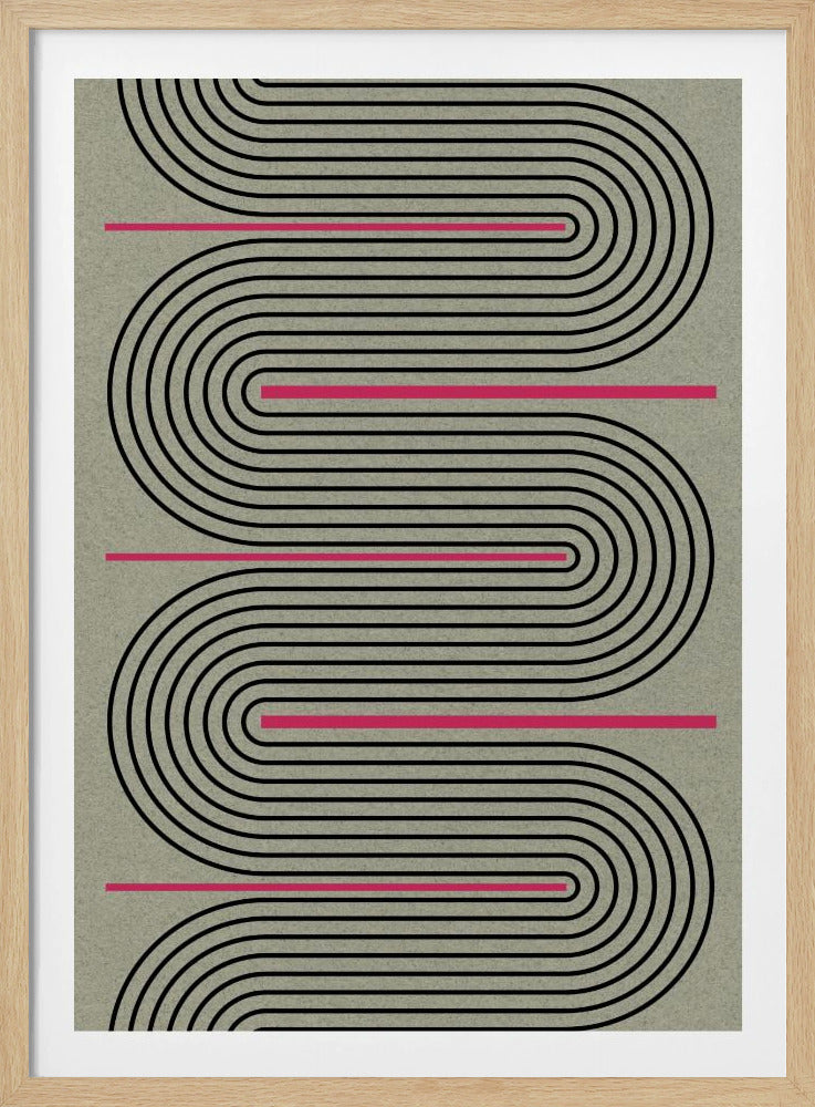 Endloses Kurvenlabyrinth | Poster