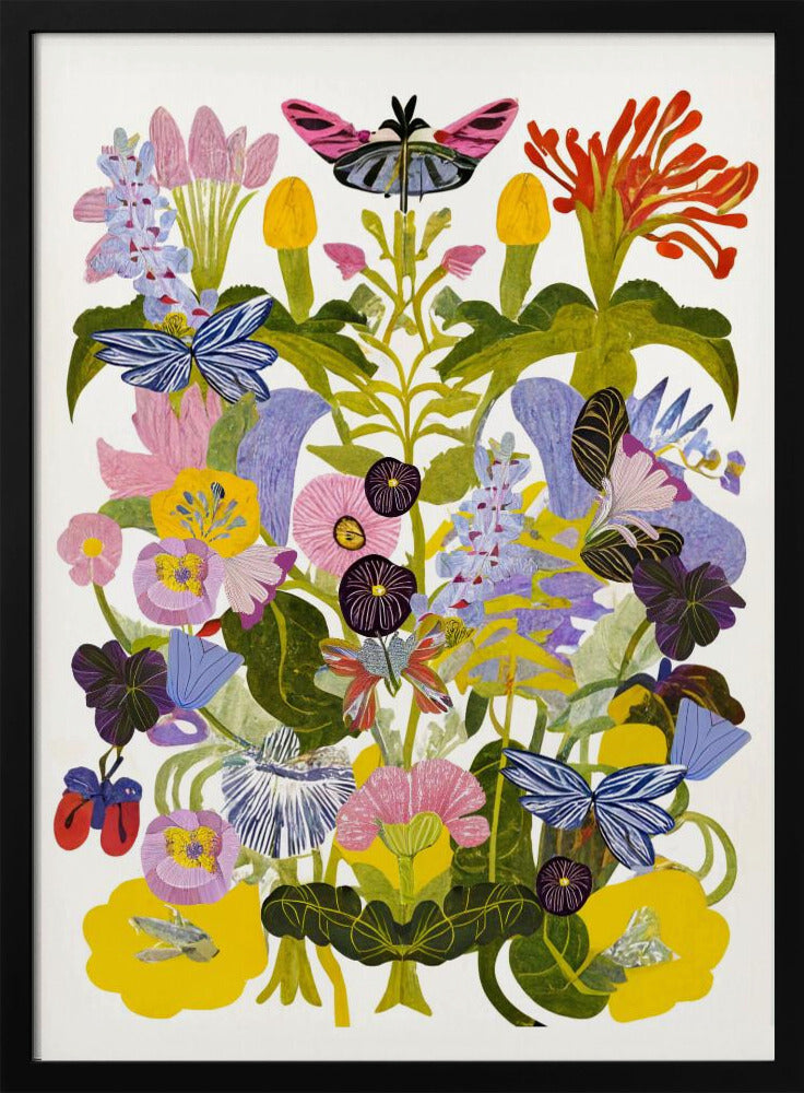 Abstraktes Herbstblumen-Poster