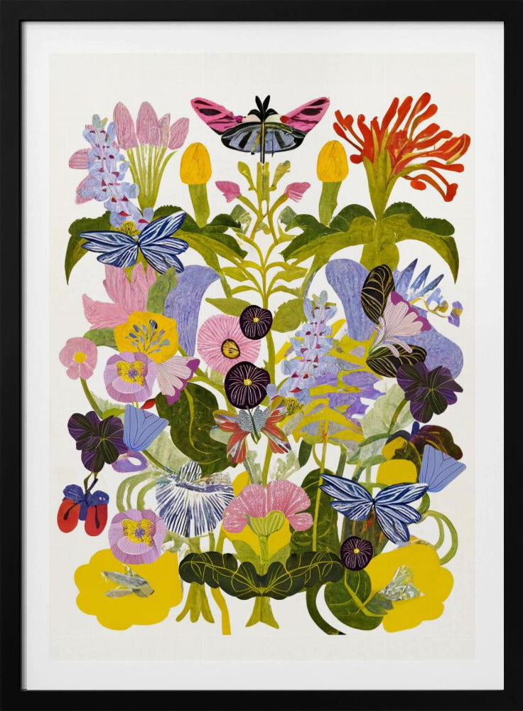 Abstraktes Herbstblumen-Poster