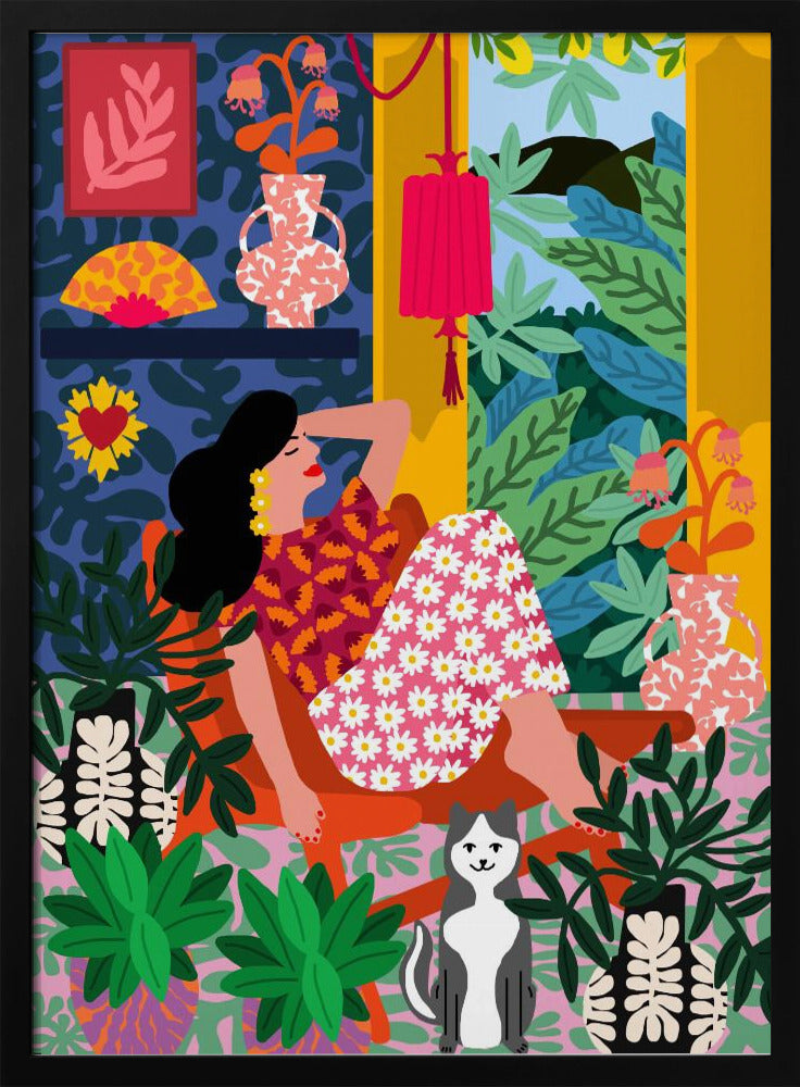 Flower-Power-Frau | Poster
