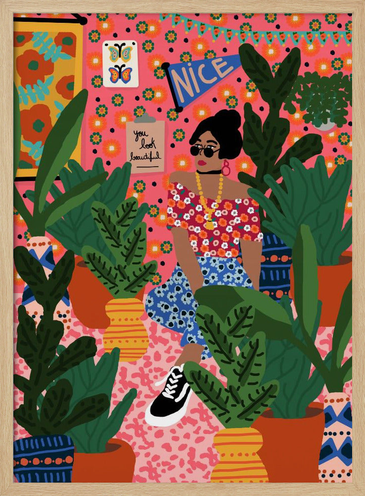 Florales Studentenzimmer | Poster