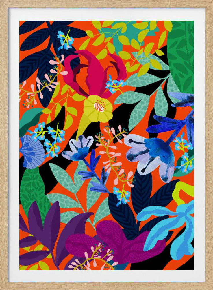 9933x14043 Din 131 Abstrakt Blumen | Poster