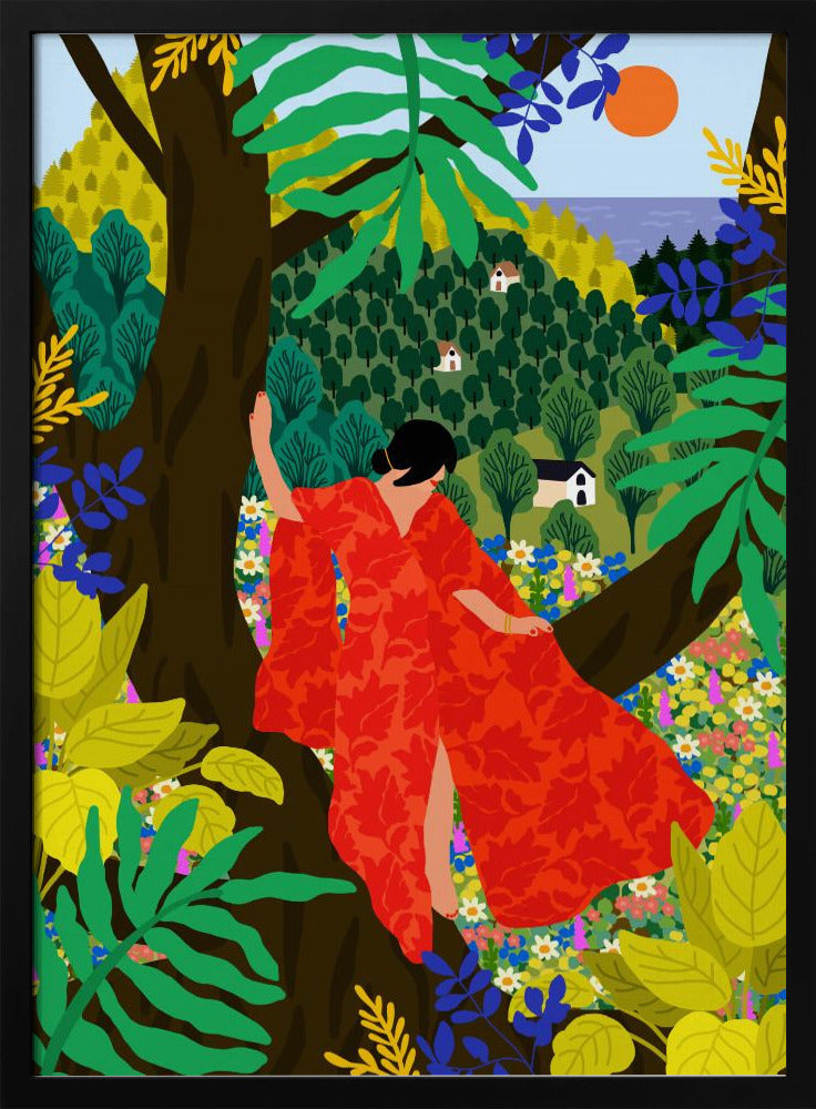 Mädchen im Baum | Poster