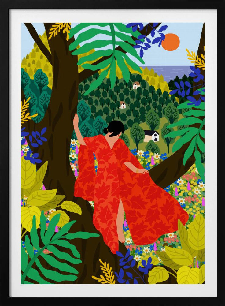 Mädchen im Baum | Poster