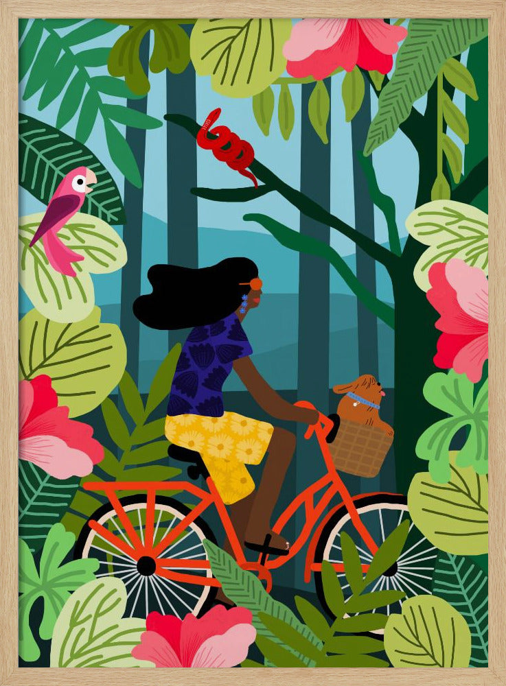 Dschungel-Radfahren | Poster