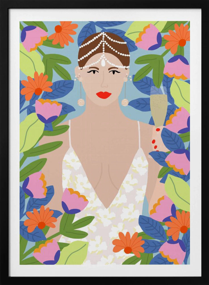 Sommerkönigin in Blumen | Poster