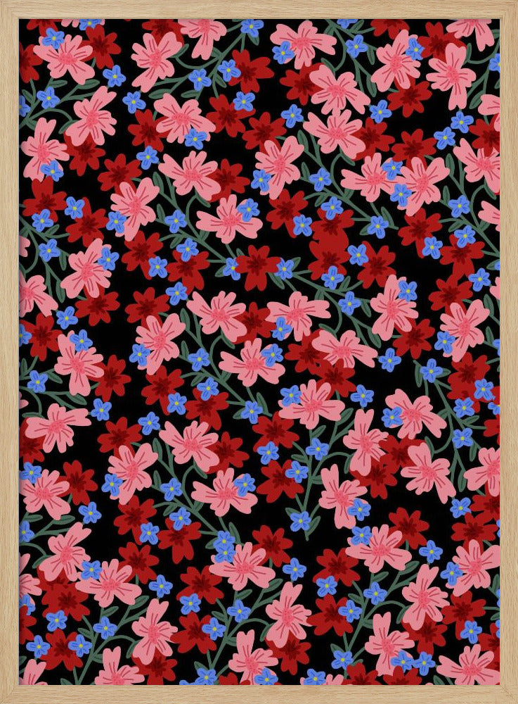9933x14043 Din 50 Romantische Blumen | Poster