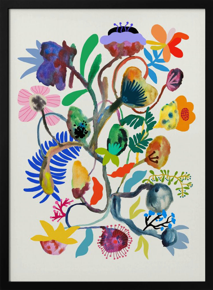 9933x14043 Din 115 Abstrakt Blumen | Poster