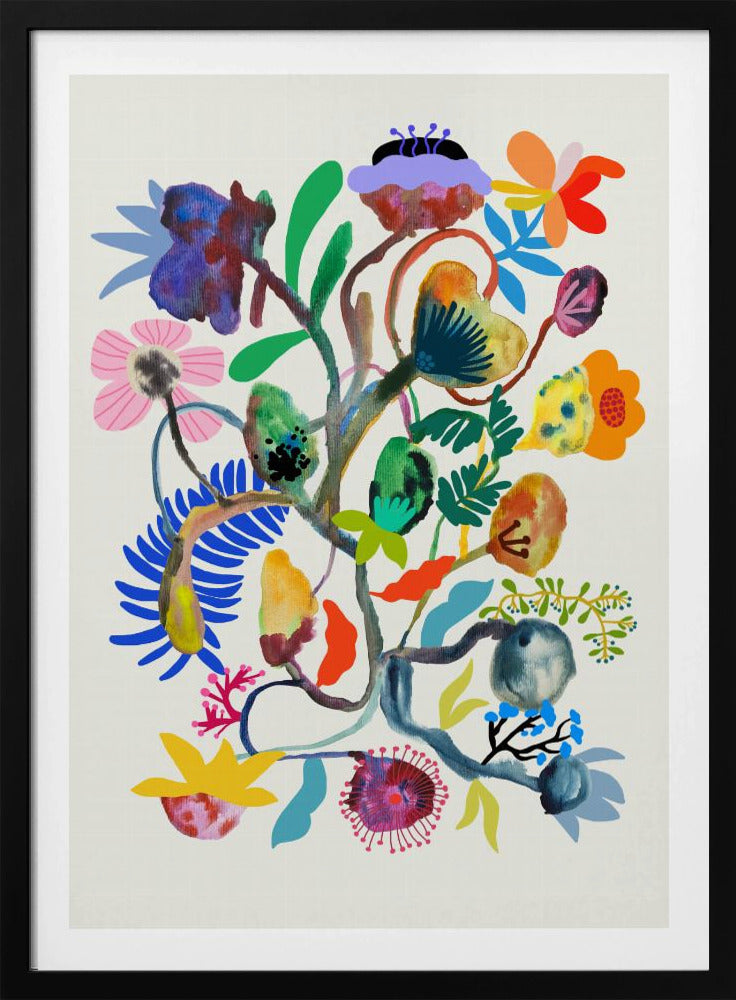 9933x14043 Din 115 Abstrakt Blumen | Poster
