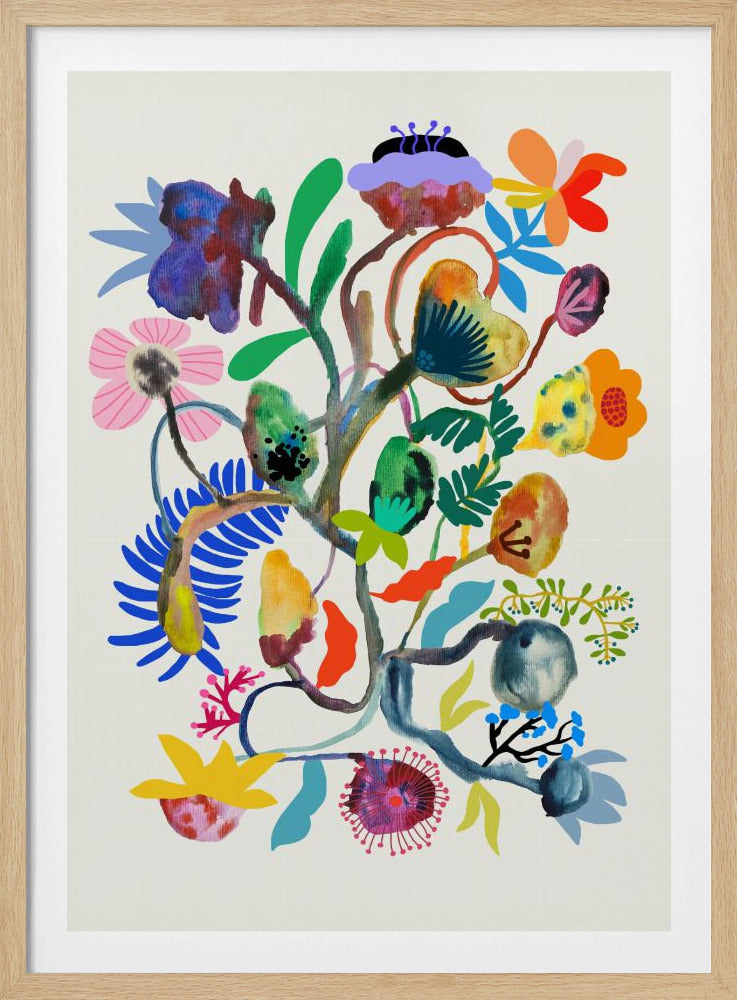 9933x14043 Din 115 Abstrakt Blumen | Poster